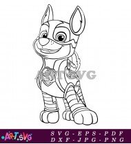 Paw Patrol Skye Coloring Page SVG 1