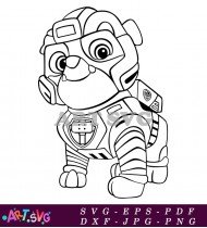 Paw Patrol Rubble Pup Robot SVG 2