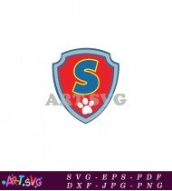 Paw Patrol Skye Logo Red Symbol SVG