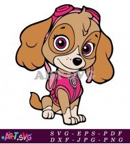 Paw Patrol Skye Cartoon Character SVG 2