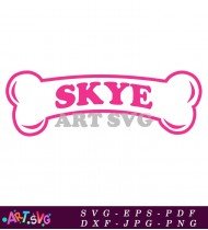 Paw Patrol Skye Logo Design SVG