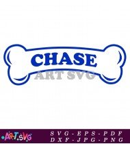 Paw Patrol Chase Badge Design Image SVG