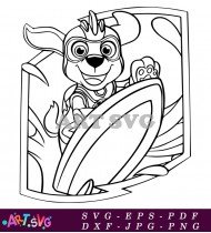 Paw Patrol Skye Cartoon Character Image SVG