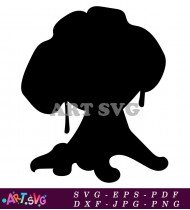 Silhouette paw patrol puppy black white character SVG 11