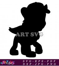 Paw Patrol Cartoon Character Silhouette Standing SVG 1