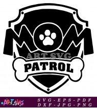 Paw Patrol Logo Cartoon Character Silhouette SVG 1