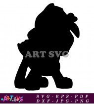 Paw Patrol Cartoon Character Silhouette Standing SVG 6