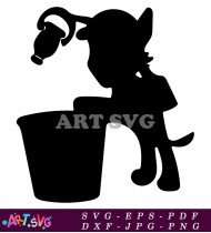 Paw Patrol Cartoon Character Silhouette Standing SVG 8