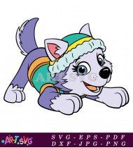 Paw Patrol Everest Pup Character Dog SVG 1