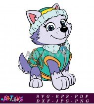 Paw Patrol Skye Pup Logo Cartoon Character Design SVG