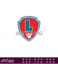 Paw Patrol Rubble Pup Logo Cartoon Character Design SVG 2