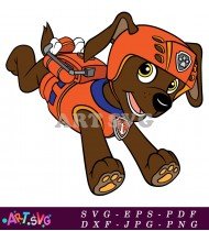 Paw Patrol Ryder Pup Cartoon Illustration SVG