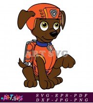 Paw Patrol Tracker Cartoon Character SVG