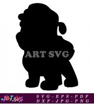 Paw Patrol Character Black and White Silhouette SVG