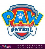 Paw Patrol Logo Design SVG