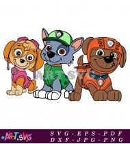 Paw Patrol Chase Skye Everest Stickers SVG