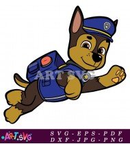 Paw Patrol Marshall Puppy Cartoon Character SVG