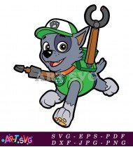 Paw Patrol Character Cartoon Recycle Dog SVG 1