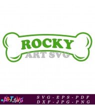 Paw Patrol Rocky Dog Green SVG 1