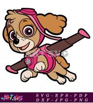 Paw Patrol Skye Puppy Dog Character Cartoon SVG