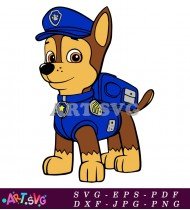 Paw Patrol Character Dog Cartoon Design SVG 2