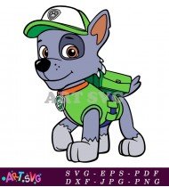 Paw Patrol Character Chase Green Vest SVG 2