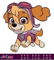 Paw Patrol Skye Cartoon Character For Stickers SVG