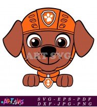 Paw Patrol Character Marshall Puppy Dog Cartoon SVG 1