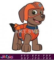 Paw Patrol Character Marshall The Firefighter SVG