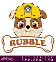 Paw Patrol Rubble The Construction Pup SVG