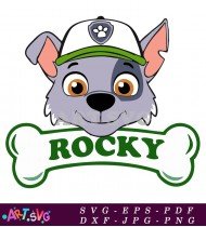 Paw Patrol Character Rocky The Recycling Pup SVG