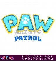 Paw Patrol Logo Clip Art Cartoon SVG 1