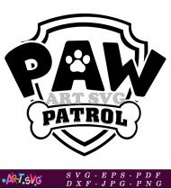 Paw Patrol Logo Clip Art Cartoon SVG 3