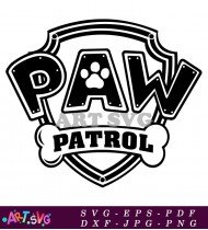 Paw Patrol Logo Clip Art Cartoon SVG 4