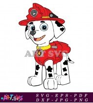 Marshall Paw Patrol Cartoon Character Clip Art SVG 2