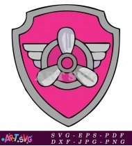 Paw Patrol Character Skye Airplane SVG 1