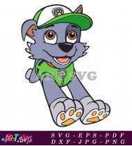 Paw Patrol Rocky Pup Cartoon Image SVG