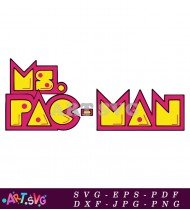 Pacman Game Logo Vector Graphic Illustration SVG