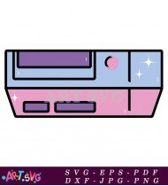 Blue And Pink Video Game Console Game Item SVG