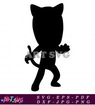 Cat Boy Silhouette From Popular Cartoon Show SVG