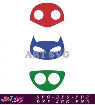 PJ Masks Coloring Pages Free Printable SVG 1