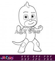 Printable Gekko Coloring Pages For Kids SVG