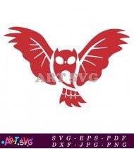 Red Owl PJ Masks Silhouette Printable Design SVG