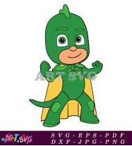 Printable PJ Masks Gekko Coloring Page SVG 1