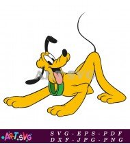 Goofy Cartoon Character Standing On One Leg SVG