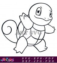 Pokemon Anime Character Illustration Cute Green Creature SVG 2