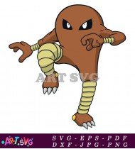 Pokemon Anime Character Illustration Cute Brown Creature SVG 7