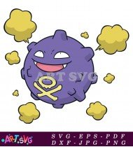 Pokemon Ghost Type Character Gengar Download SVG 1