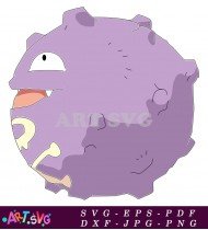 Pokemon Ghost Type Character Gengar SVG 1