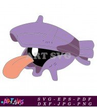 Cartoon Pokemon Illustration Character Purple SVG 1